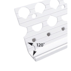 PVC Bell Cast Bead Ivory