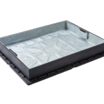 Recessed Tray 600x450mm 5T Metal Cover/Plastic Frame 65mm Depth