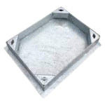 Recessed Tray 600x450mm 10T Metal Cover/Metal Frame 80mm Depth Single Seal